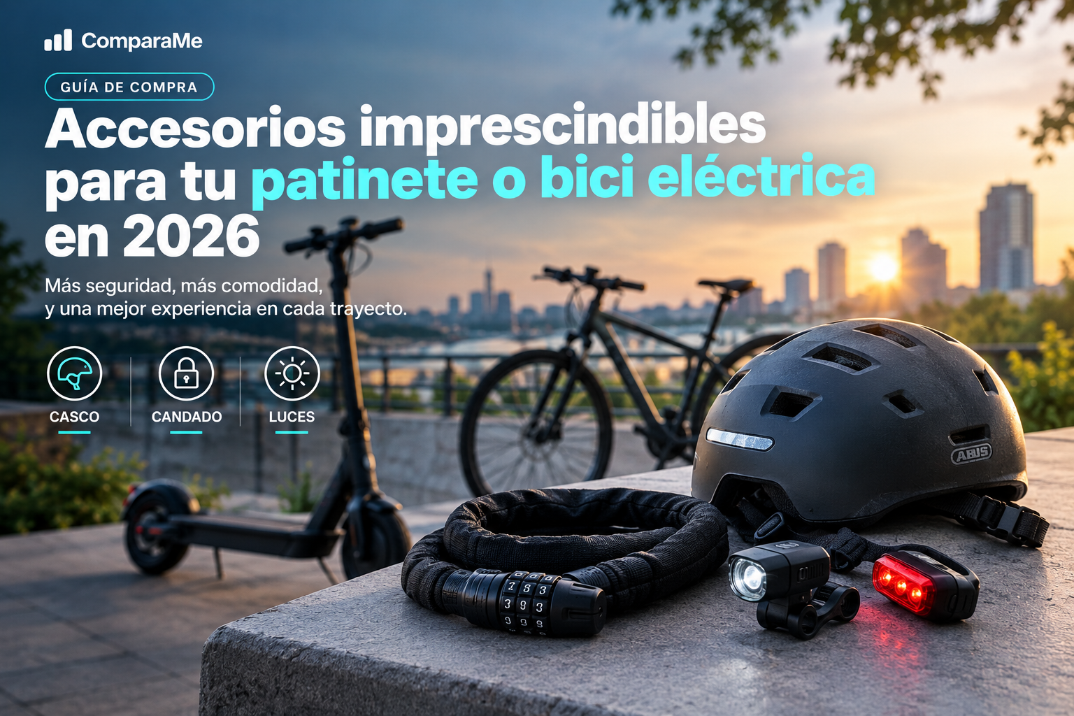 Accesorios Imprescindibles para Patinete o Bici Eléctrica en 2026 Accesorios Imprescindibles para Patinete o Bici Eléctrica en 2026